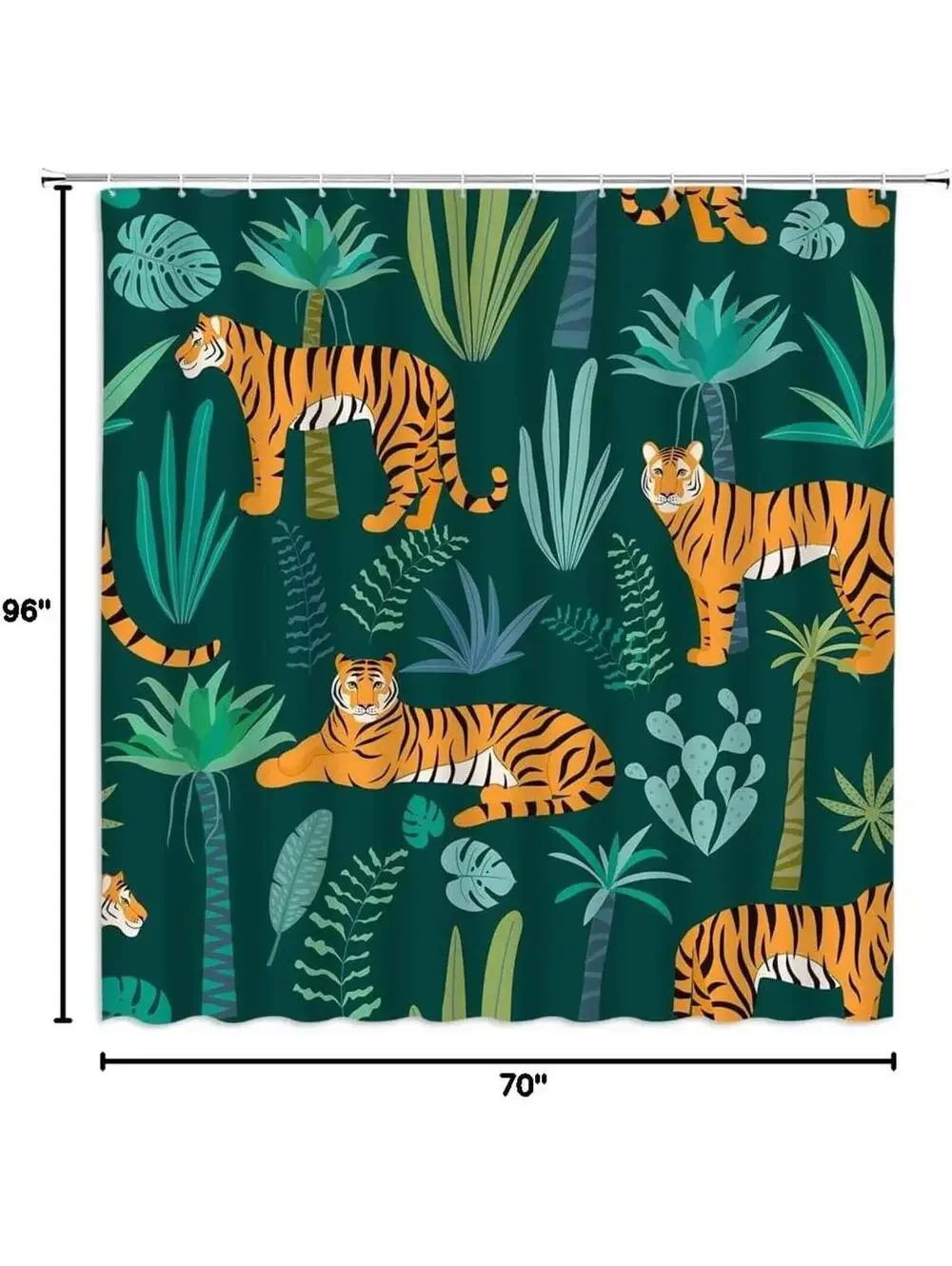 Tiger Shower Curtain 96